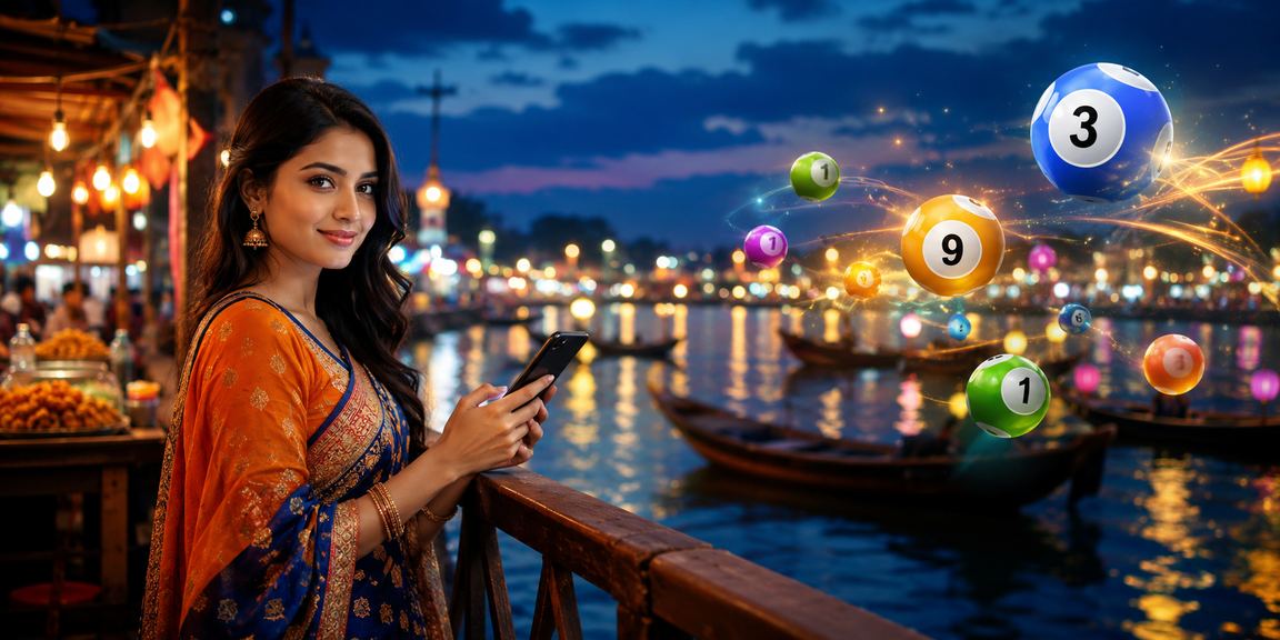 সুন্দরবন অঞ্চলে রাতের বাজারে মোবাইলে নিরাপদ পেমেন্ট ও গেমিং করছেন একজন তরুণ